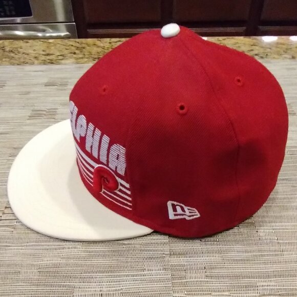 Philadelphia Phillies New Era Cooperstown Collection Fitted Hat Size 7 1/2 - Picture 3 of 11